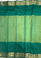 VSAS1533 - dual green color body, pallu , blouse.