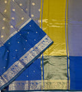 VSAS1534 - dual peacock blue color body, pallu , blouse.