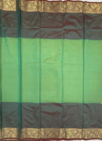 VSAS1536 - dual green with maroon color body, pallu , blouse.