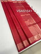 VSAS1541 - red with pink color body, pallu , blouse.