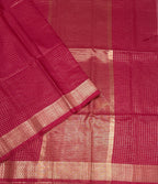 VSAS1545 - rani pink color body, pallu , blouse.