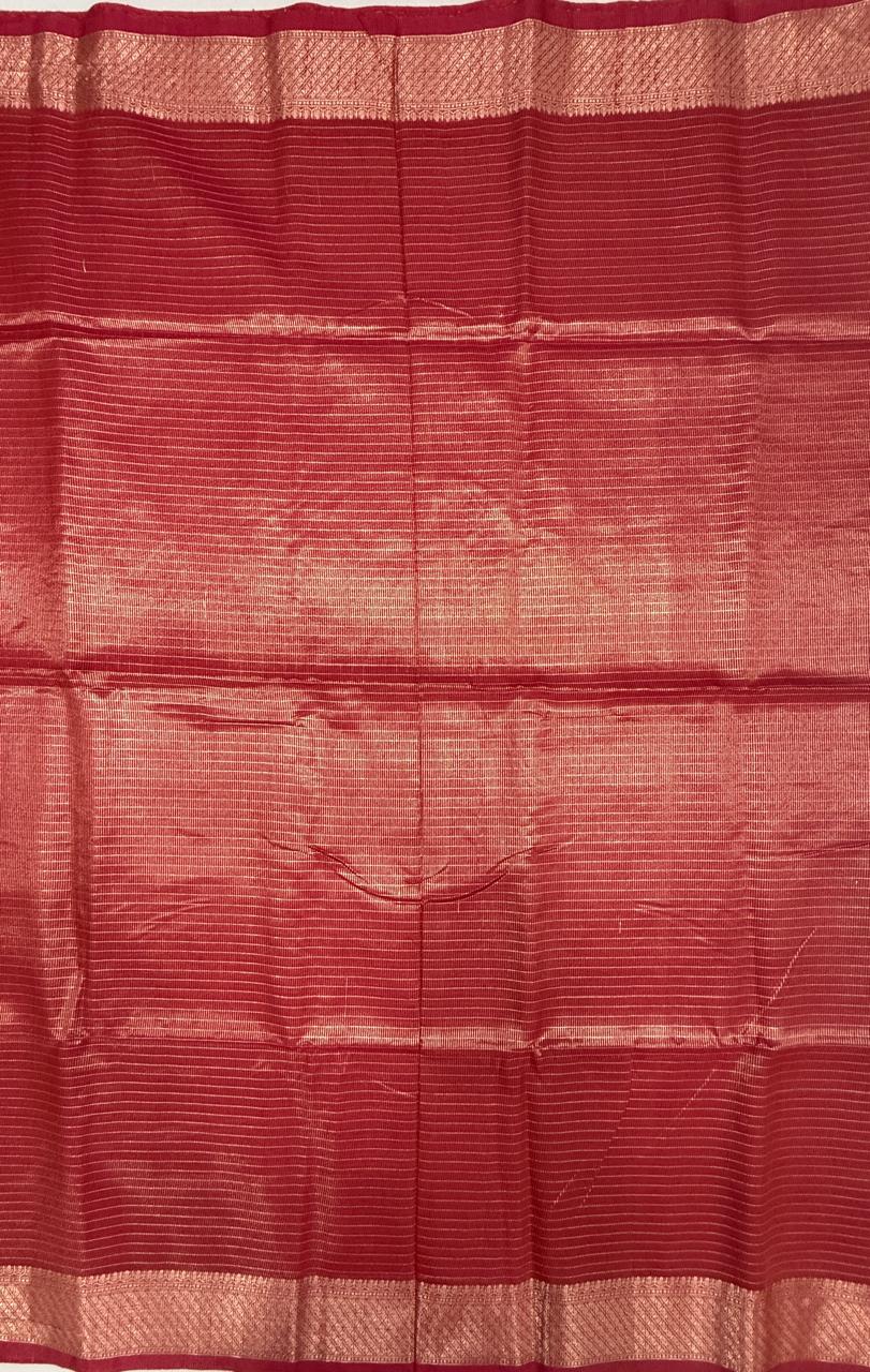 VSAS1541 - red with pink color body, pallu , blouse.