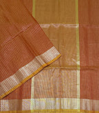 VSAS1542 - yellow with red color body, pallu , blouse.