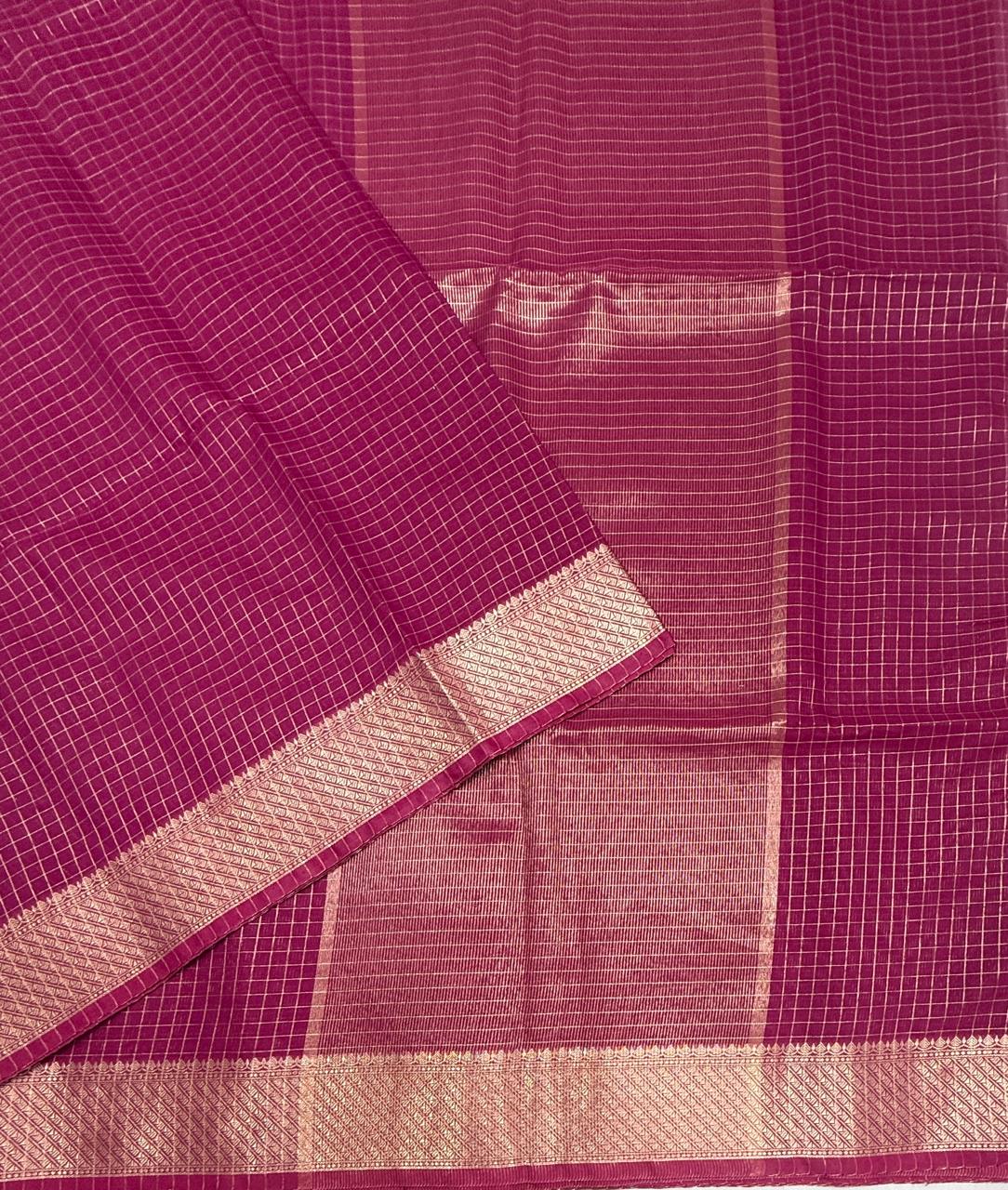 VSAS1543 - purple color body, pallu , blouse.