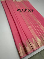VSAS1539 - pink color body, pallu , blouse.