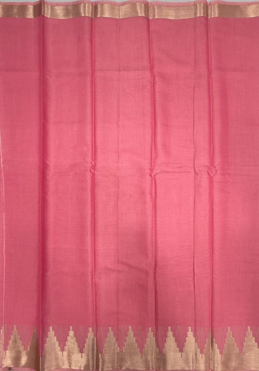 VSAS1539 - pink color body, pallu , blouse.