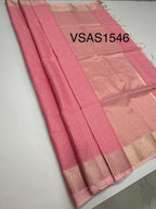 VSAS1546 - light pink color body, pallu , blouse.