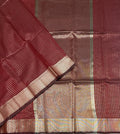 VSAS1547 - brown color body, pallu , blouse.