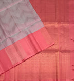 VSF1253 - light lavender color body , pink color pallu,blouse - Pure silk saree