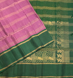 VSF1254 - light purple color body , green color pallu,blouse - Pure silk saree