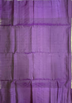 VSF1258 - grey color body , violet color pallu,blouse - Pure silk saree