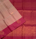 VSF1330 - light pink color body , dusky pink color pallu,blouse - Pure silk saree