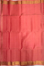VSF1344 - multi color body , peach color pallu,blouse - Pure silk saree