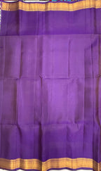 VSF1349 - dual green color body , violet color pallu,blouse - Pure silk saree