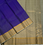 VSF1354 - violet color body , grey color pallu,blouse - Pure silk saree