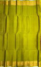 VSF1346 - purple color body , green color pallu,blouse - Pure silk saree