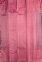 VSF1369 - grey color body , light pink color pallu,blouse - Pure silk saree