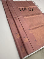 VSF1371 - onion pink color body , pallu,blouse - Pure silk saree