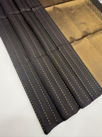VSS510 - naval palam color body, pallu , blouse pure silk saree