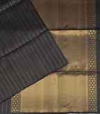 VSS510 - naval palam color body, pallu , blouse pure silk saree