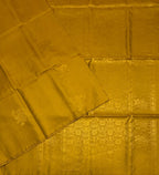 VSS514 - mustard color body, pallu , blouse pure silk saree