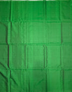 VSS520 - dark green color body, pallu , blouse pure silk saree