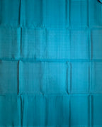 VSS521 - peacock blue color body, pallu , blouse pure silk saree