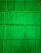 VSS524 - green color body, pallu , blouse pure silk saree
