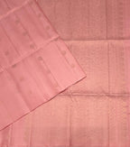 VSS528 - baby pink color body, pallu , blouse pure silk saree