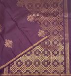 VSS531 - wine color body, pallu , blouse pure silk saree