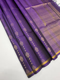 VSS508 - violet color body, pallu , blouse pure silk saree