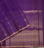 VSS508 - violet color body, pallu , blouse pure silk saree
