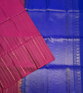 VSM22 - purple color body , ink blue color pallu , blouse