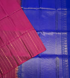 VSM22 - purple color body , ink blue color pallu , blouse